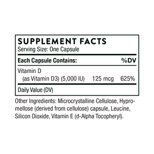 Vitamina D- 5000 NSF Certified for Sport